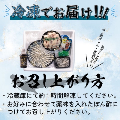 とらふぐ鍋・刺身セット(3-4人前) 冷凍 とらふぐ ふぐ刺身 ふぐ鍋 BV004