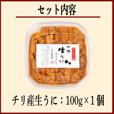 訳あり 大容量 生 ウニ 100g 下関 山口 AB114