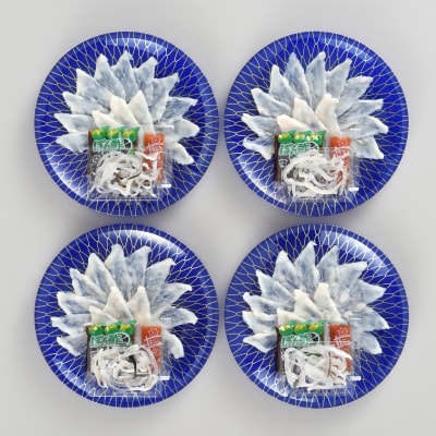 ふぐ 刺身 昆布風味 個食用 小皿セット 4~5人前 120g FR062