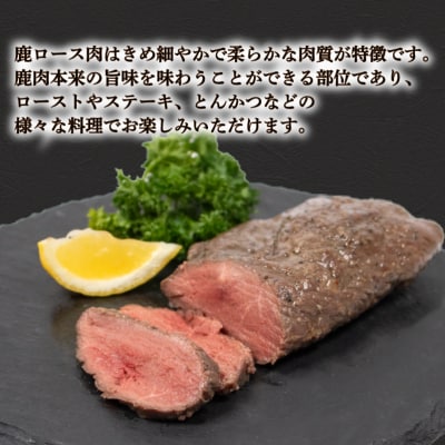 訳あり 不揃い 鹿肉 ロース ブロック 約 1kg 冷凍 BM109