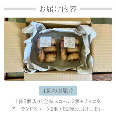 【6回定期便】発酵スコーン10個　コミュニティcafe まる屋