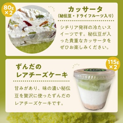 ずんだらけスイーツセットA【冷凍配送】