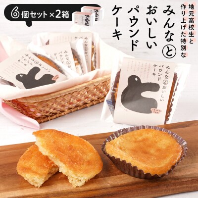 みんなとおいしいパウンドケーキ 6個入り×2　グルテンフリー 小麦粉不使用 焼き菓子 パウンドケーキ