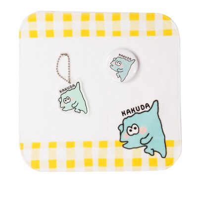 オリジナルかくだだどん3種セットタオルハンカチ缶バッチアクリルキーホルダー