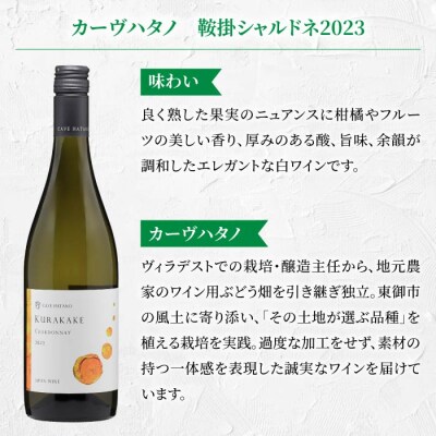 長野ワイン(赤白ワイン) 飲み比べ 2本セット|鞍掛シャルドネ、茶柱