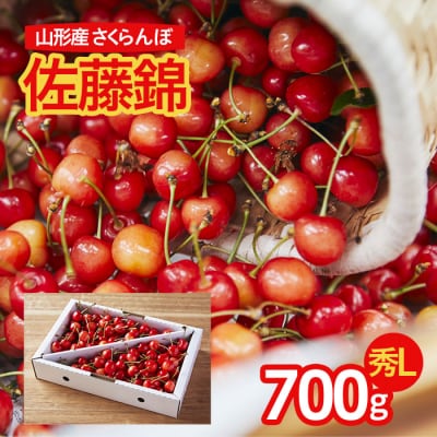 さくらんぼ 佐藤錦 農家オススメ!L玉 700g 【令和9年産先行予約】FS25-722 