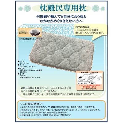 【ねむりFitシリーズ】グッドフィット枕(血行サポートタイプ) FZ22-143
