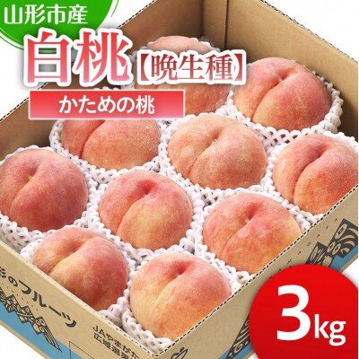 山形市産 かための桃5kg【晩成種】「伊達白桃・白根白桃・さくら白桃」【令和8年産】FS25-128
