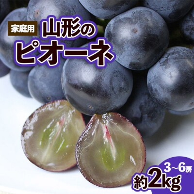 【ご家庭用】山形のピオーネ 優品 約2kg[9月発送]【令和8年産先行予約】FS23-645 