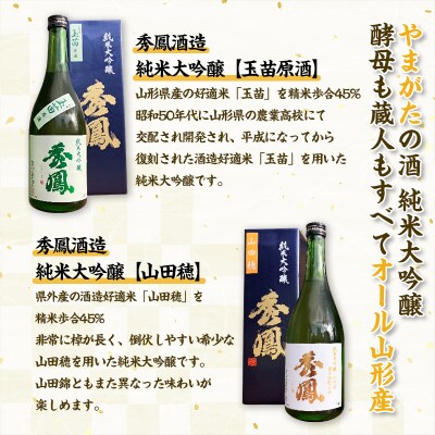 【やまがたの酒 純米大吟醸】秀鳳酒造(玉苗原酒・山田穂)(720ml×2本) FY25-392
