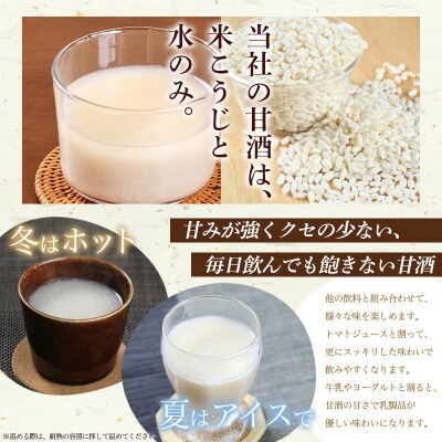 【山形産米100%使用】はえぬき甘酒500g×5 FY25-397