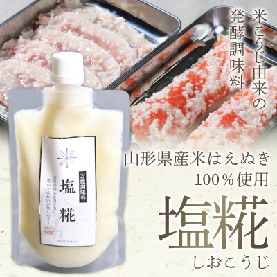 【山形産米100%使用】塩糀200g×3&甘糀200g×3 FY25-404