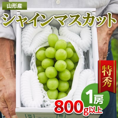 山形市産 シャインマスカット 特秀 1房 800g以上 FZ21-909