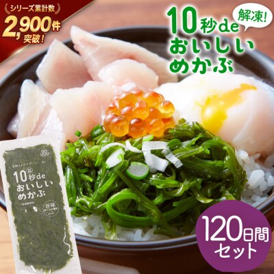 TV・新聞で紹介 ! 10秒deおいしいめかぶ 120日間セット [丸繁商店 20565507]