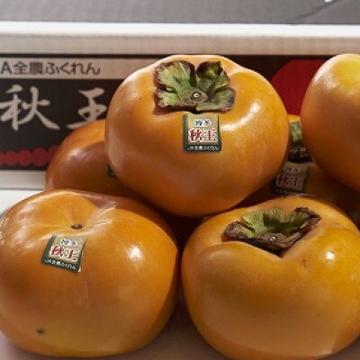 福岡産ブランド柿・秋王(あきおう)・約3kg箱(8-12玉)(久山町)