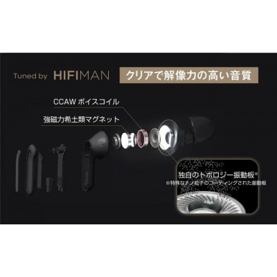 完全ワイヤレスイヤホンPermier AIR PRO Tuned by HIFIMAN