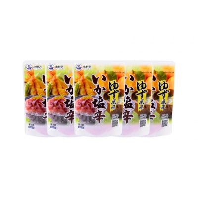 いか塩辛 ゆず風味 140g×5個 セット 計700g [小野万 20565716]