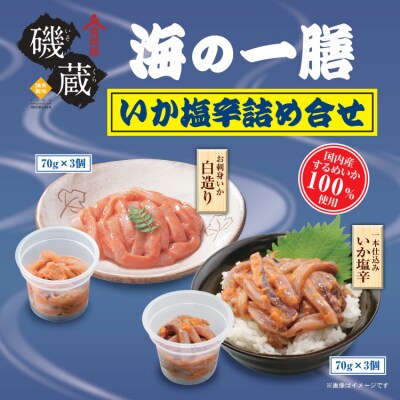磯蔵 海の一膳 いか 塩辛 詰め合わせ 6点 セット [磯蔵 宮城県 気仙沼市 20565848]