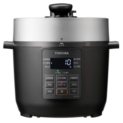 東芝 電気圧力鍋 RCP-30R(K)　1台8役! この1台でマルチに使える。