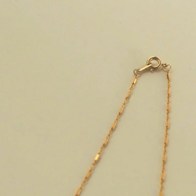 【LENERAオリジナルネックレス】plano necklace / 14kgf(40cm)
