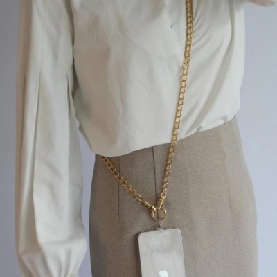 【LENERAスマートフォンショルダー】smartphone shoulder-oro-/gold
