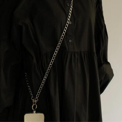 【LENERAスマートフォンショルダー】smartphoneshoulder maro/silver
