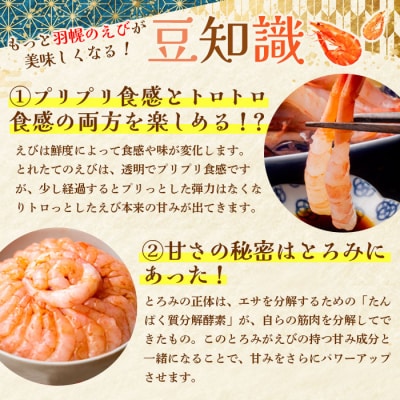 お刺身用甘えび(500g)・味付けかずのこ(140g×2パック)セット
