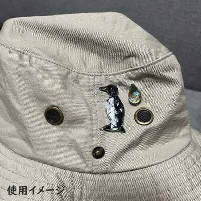 ウミガラスと卵のピンバッジ