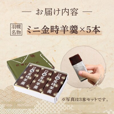 羽幌名物 ミニ金時羊羹5本入