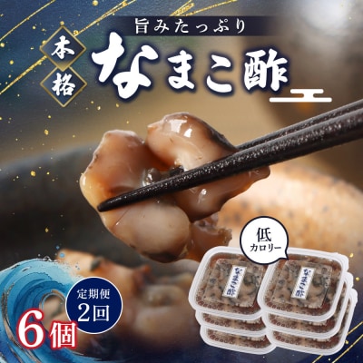 【定期便:全2回】【マリナシーフーズ】なまこ酢×6個 計360g
