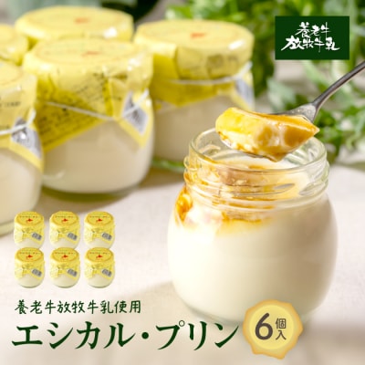 養老牛放牧牛乳使用エシカル・プリン×6個