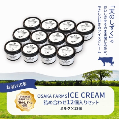 OSAKA FARMS ICE CREAM ミルク12個入りセット