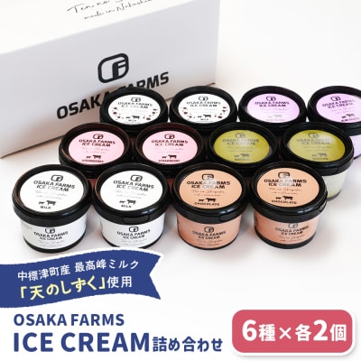 OSAKA FARMS ICE CREAM 詰め合わせ12個入りセット