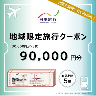東京都渋谷区 日本旅行 地域限定旅行クーポン90,000円分【145004】