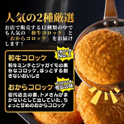 【スピード発送】 昔なつかしコロッケ 10個入(おからコロッケ、和牛コロッケ各5個) 揚げ物 惣菜