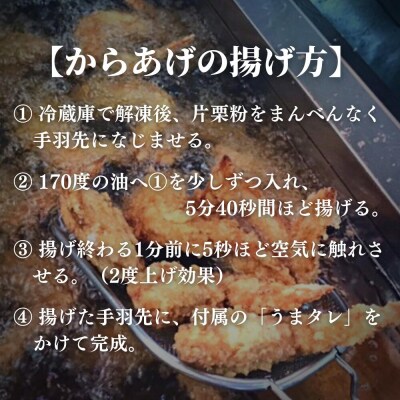 うまタレ付 手羽先 550g 【 からあげ 壱気 】