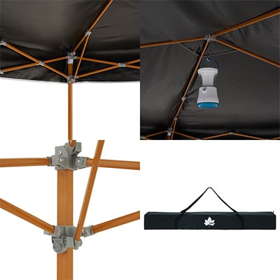 ソーラーブロック Qセットタープ220　キャンプやアウトドア、BBQで熱中症対策!71661022