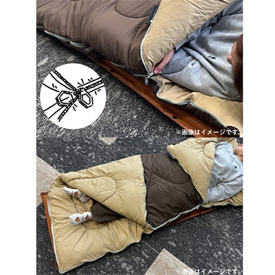 丸洗いやわらか あったかシュラフ・2 アウトドアやキャンプ、防災でも大活躍の寝袋!　72683062