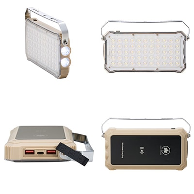 野電 パワーストックランタン2000・スマートワイヤレス 防災やアウトドアで役立つ!74176050