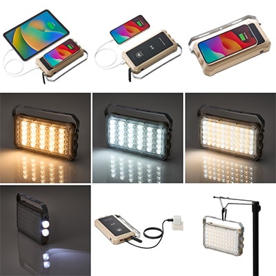 野電 パワーストックランタン2000・スマートワイヤレス 防災やアウトドアで役立つ!74176050