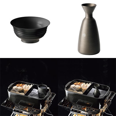 携帯・アウトドア熱燗セット キャンプなど野外でも日本酒が楽しめる熱燗セット!　81280308