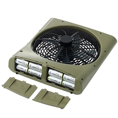 マルチ na どこでも扇風機(充電・AC・乾電池)アウトドアか活躍の冷却ファン!　81336703