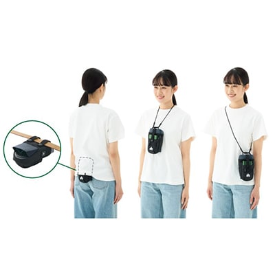 野電 ボディエアコン・冷風2WAYポーチ  熱中症対策として屋外での活動に大活躍!　81336736