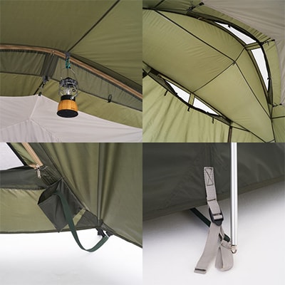 neos エーコン リビングドームM　キャンプやアウトドアで活躍のファミリーテント　71201192