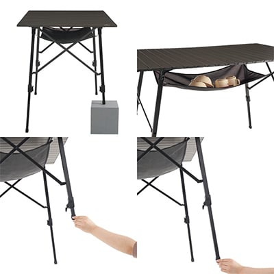 グランベーシック ハイ&ローテーブル キャンプやアウトドアで大活躍なテーブル!　73173153