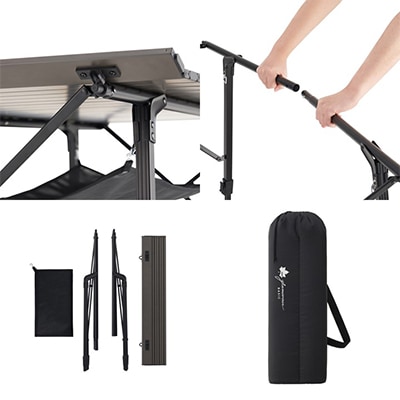 グランベーシック ハイ&ローテーブル キャンプやアウトドアで大活躍なテーブル!　73173153