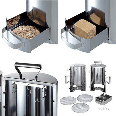 LOGOSの森林 スモークタワー 熱源不要!キャンプやアウトドアで大活躍の燻製機!　81066000