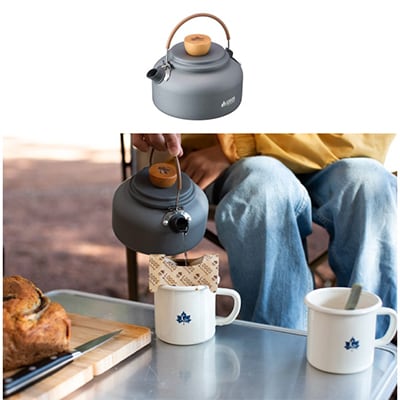 LOGOS クッカー&ケトルセット キャンプなど、アウトドアで便利な調理器具セット　81210212