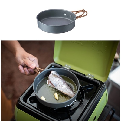 LOGOS クッカー&ケトルセット キャンプなど、アウトドアで便利な調理器具セット　81210212