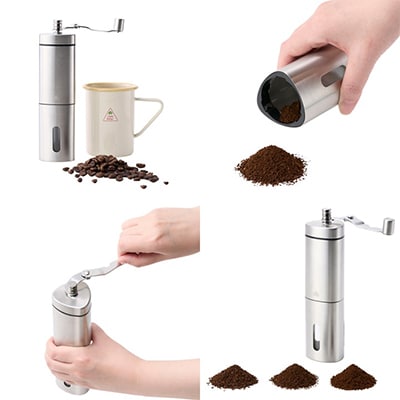 LOGOS　ポータブルミル アウトドアや自宅で挽きたてコーヒーができるコーヒーミル　81285041